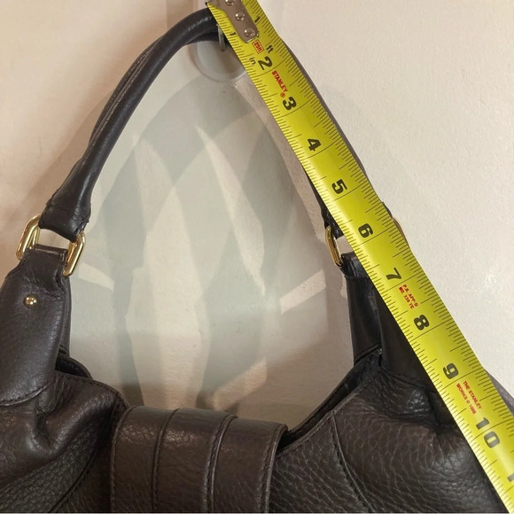 COLE HAAN Large Baguette Shaped With 3 Compartments Gold Hardware Shoulder  Bag - Picture 6 of 16